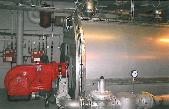 Picture 5 -    Biogas boiler with  burner