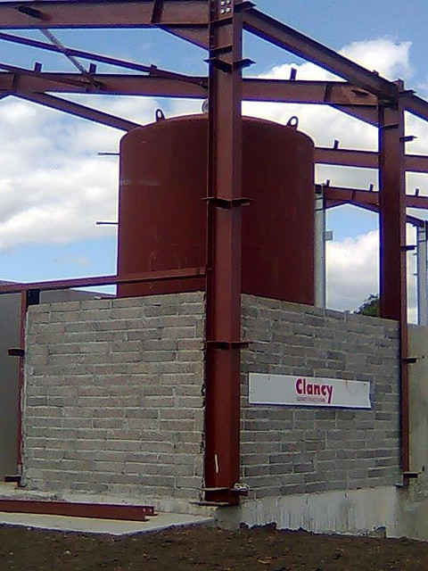 Picture 5 – The 20 m3 buffer tank  at the Energy Centre