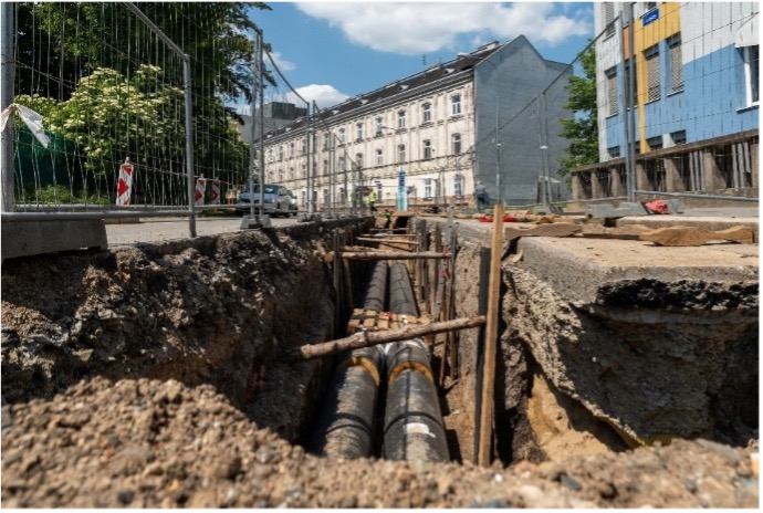 Works for the modernisation of the district heating system in Brno, Czech Republic. Photo credit: Association for District Heating of the Czech Republic