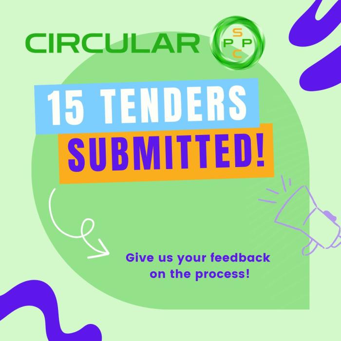 visual that says 15 tenders submitted