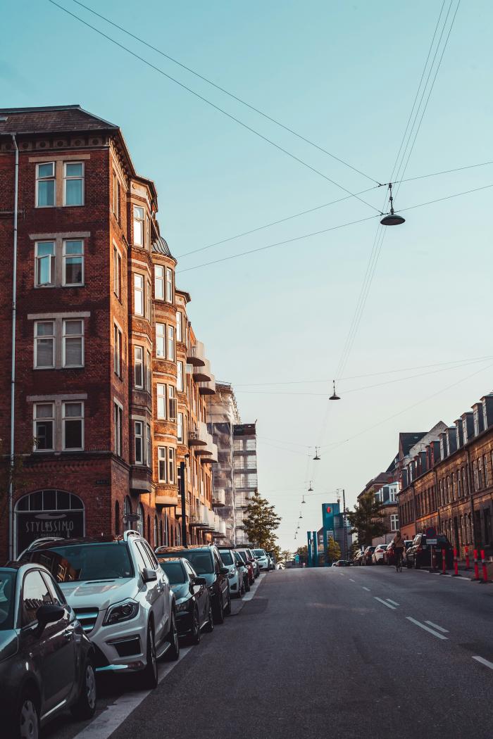 valby copenhagen street and buildings