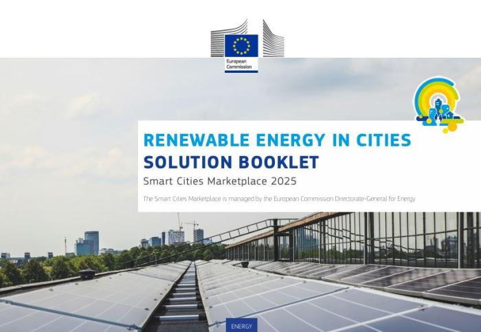 Cover of solution booklet Renewable Energy in Cities